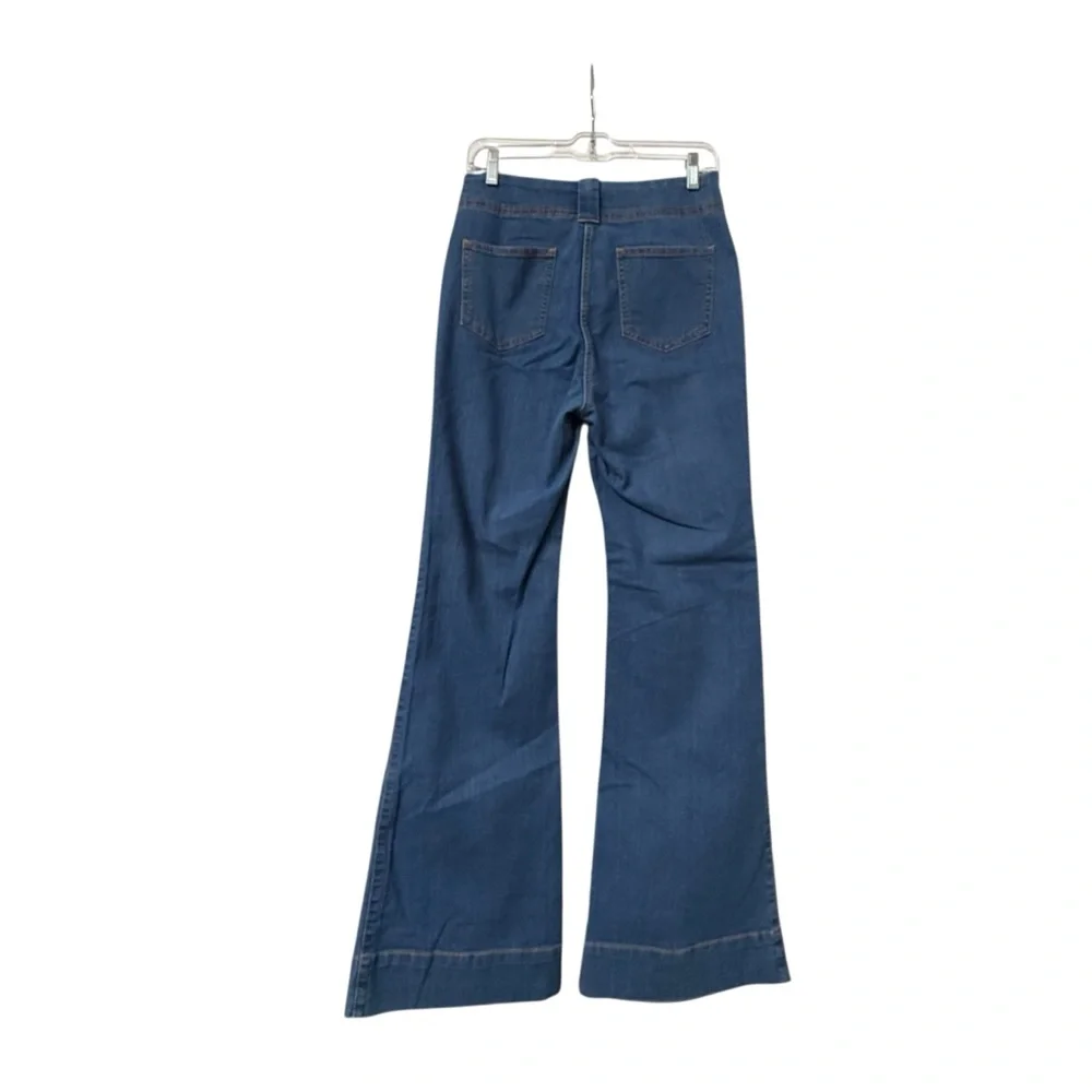 Forever 21 Blue Flare Jeans 70’s Bell-bottom High-Rise Denim Jeans